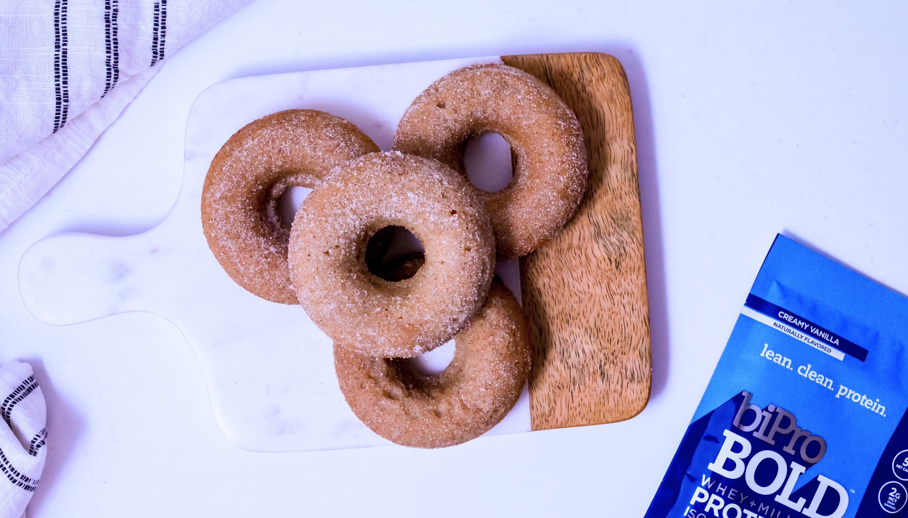 Donas de manzana y proteína BiPro